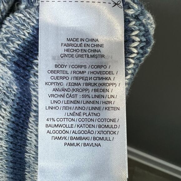 NWOT Lauren Ralph Lauren Blue Striped Sweater Tank Top Size 3x - Picture 6 of 7